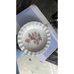 Schumann Arzberg Bavaria Germany‎ Wild Rose Scalloped Gold Trim Small Plate